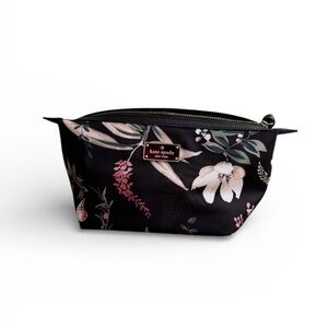 Kate Spade Black Floral Women's Cosmetic Bag
